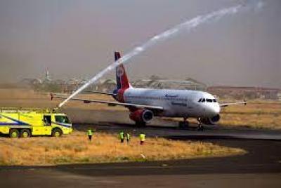  - إقلاع أول رحلة تجارية من مطار صنعاء الدولي إلى عمّان..
